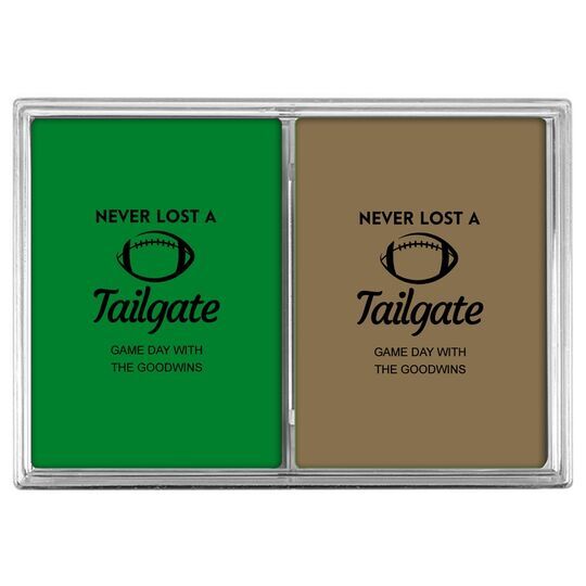 Never Lost A Tailgate Double Deck Playing Cards